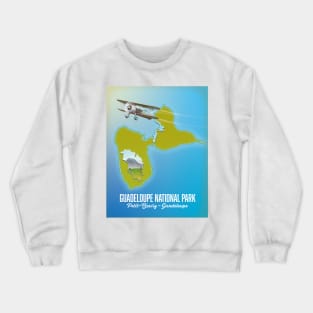 Guadeloupe National Park map Crewneck Sweatshirt